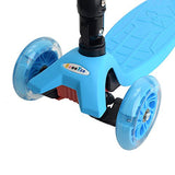 Patinete Azul com Led nas rodas