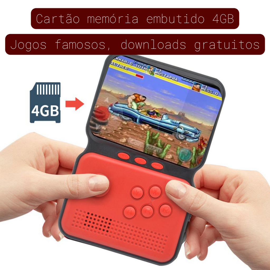 Mini Game portátil 4,3 polegadas com 8GB Game de jogos portatil x60 :  : Eletrônicos